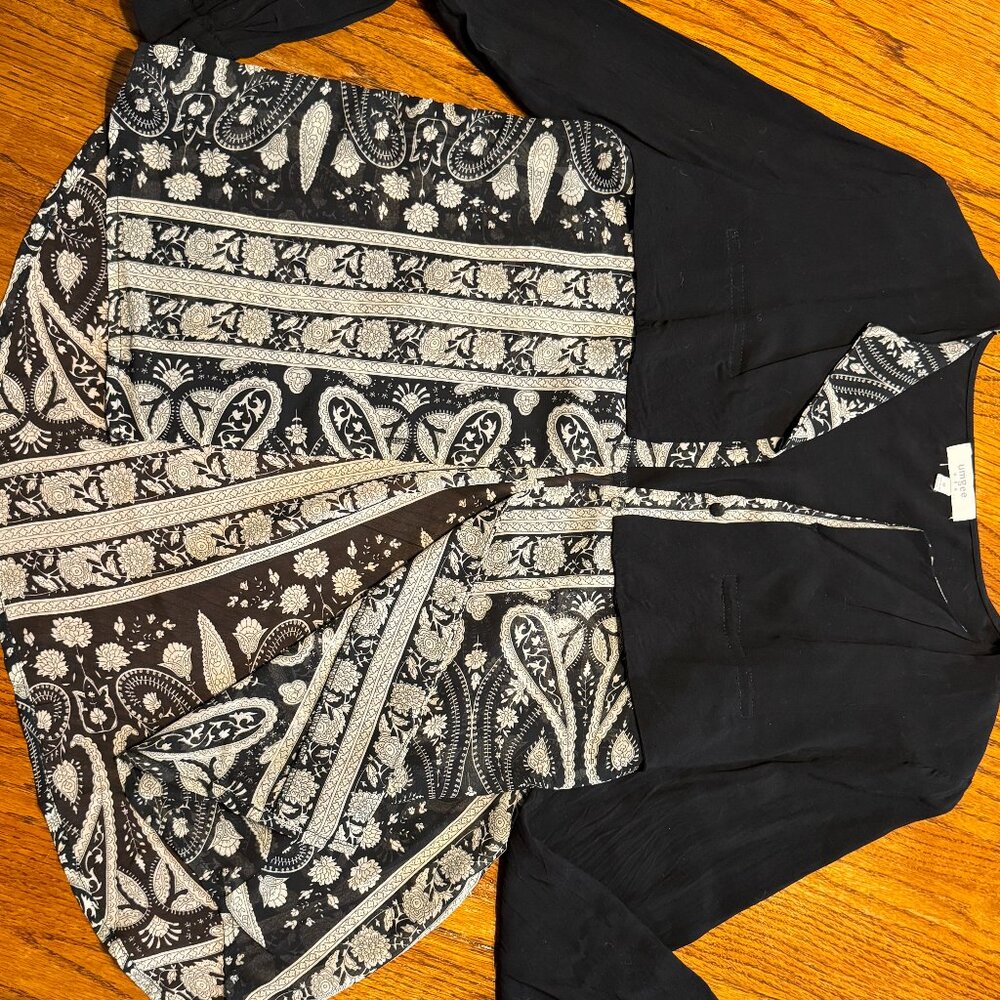 Black and Tan Sheer Jacket